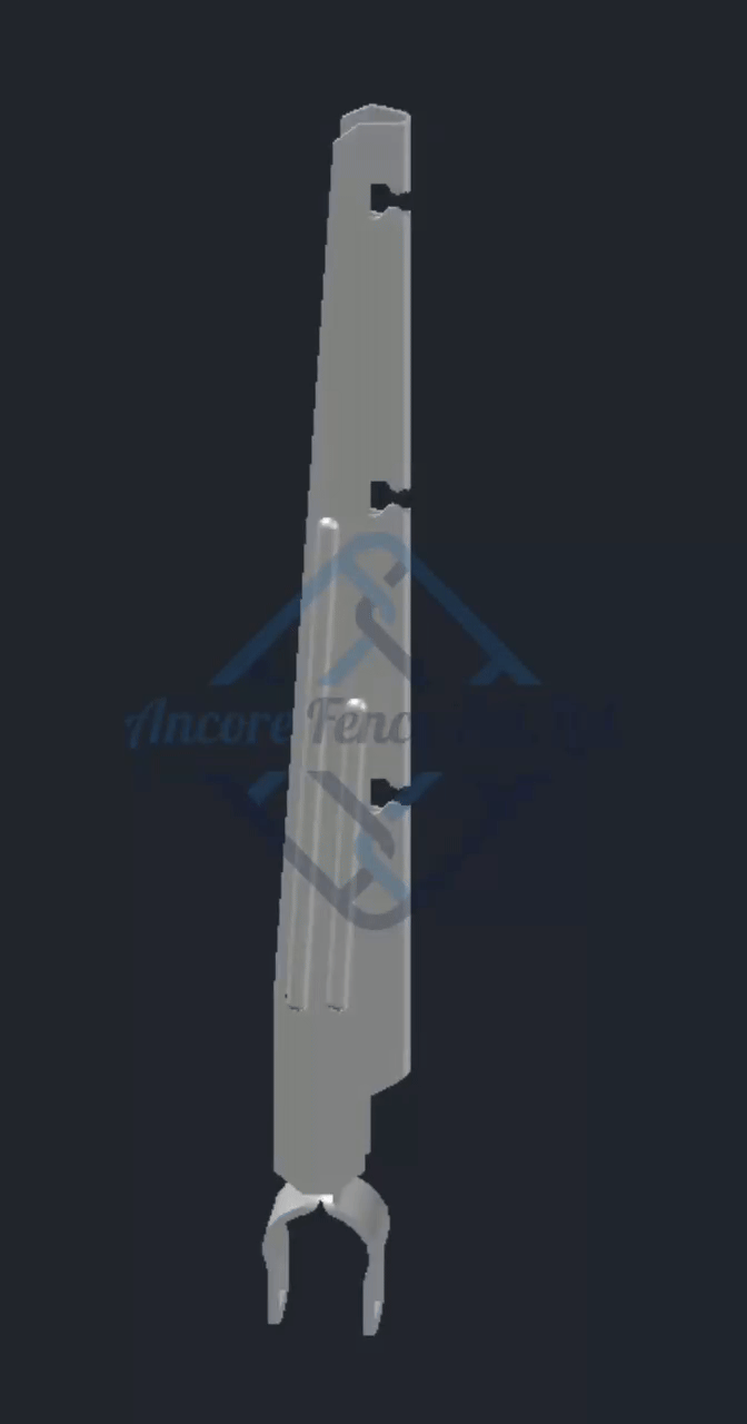 Barb Wire Arm 3 Wire Hing Type Universal